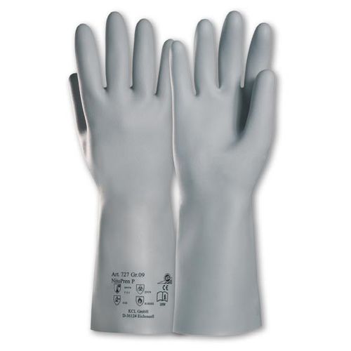 Guante de laboratorio - Nitopren® 717 - Kächele Cama Latex - para la industria farmacéutica / para la industria química / de protección química