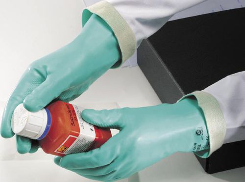 Guante de laboratorio - Tricotril® K 836 - Kächele Cama Latex - anticortes / de protección química / de látex