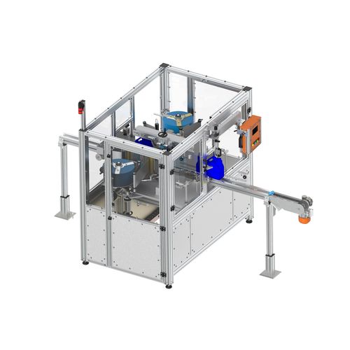 Etiquetadora automática - Productive Systems - para botellas / para aplicación en el lateral del producto / para la industria alimentaria