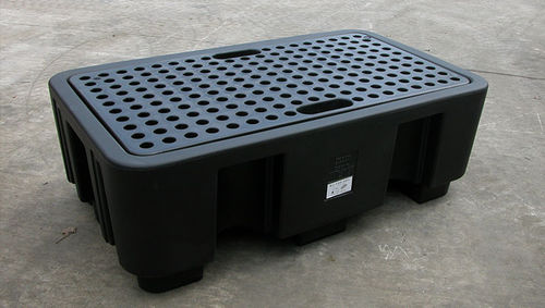 Paleta de retención de 2 bidones - SJ-100-001, SJ-100-002 - Jonesco - de polietileno