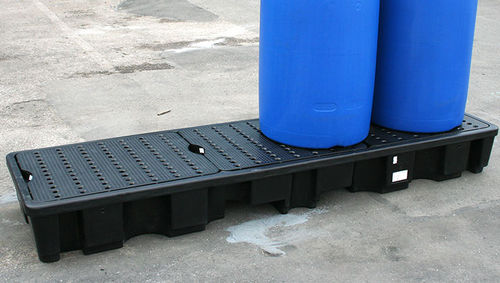 Paleta de retención de 4 bidones - SJ-100-060, SJ-100-061 - Jonesco - de polietileno