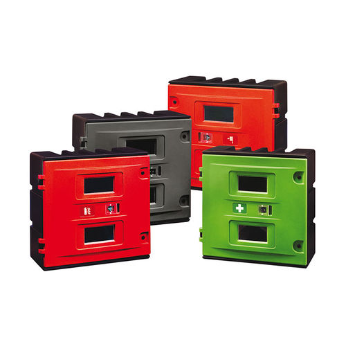 Caja de pared - JBKE90, JBKR90 - Jonesco - rectangular / de policarbonato / para extintor