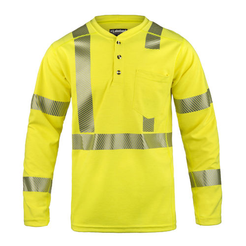 Camiseta de trabajo - HSAT29RT - Lakeland Industries - de alta visibilidad / contra los arcos eléctricos / de tejidos