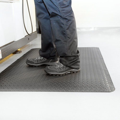 Alfombra antifatiga - Deckplate - COBA Europe Ltd - antideslizante / de espuma / negra