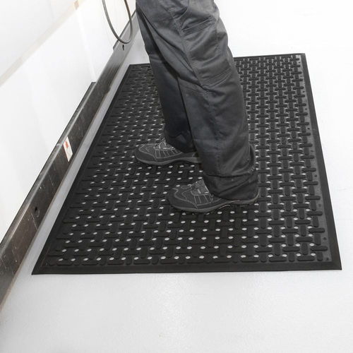 Alfombra antifatiga - KM01000 series - COBA Europe Ltd - antideslizante / de caucho nitrilo / negra