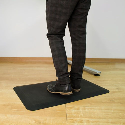 Alfombra antifatiga - Orthomat® - COBA Europe Ltd - de poliuretano / negra / de gran anchura