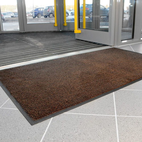 Alfombra de limpieza - COBAwash® - COBA Europe Ltd - de NBR / negra / marrón
