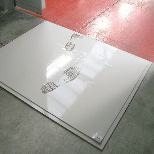 Alfombra de limpieza - WC series - COBA Europe Ltd - de polietileno / para sala blanca / blanca