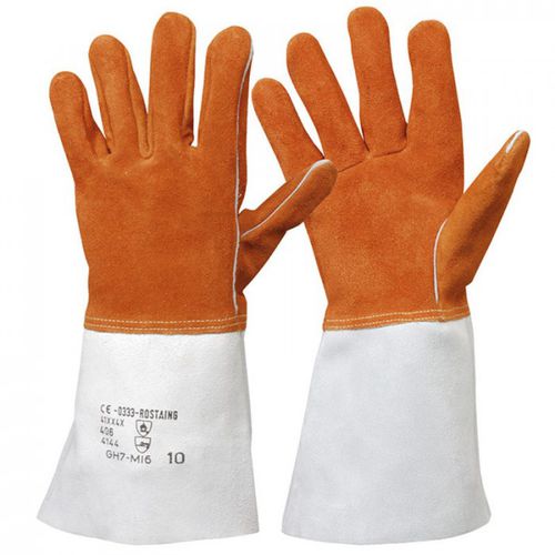 Guante de soldadura - GH7M16/14 - ROSTAING - antiabrasiones / resistente al calor / de cuero