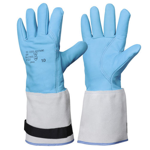 Guante de manipulación - CRIO - ROSTAING - criogénico / de cuero / impermeable