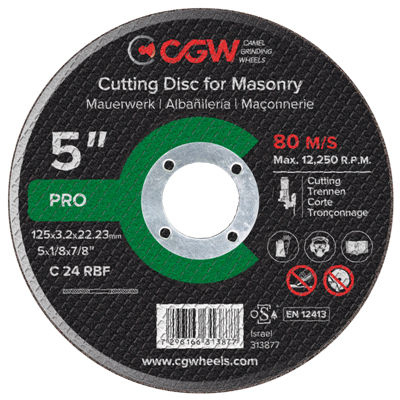 Disco tronzador para aluminio - C 24 RBF series - Camel Grinding Wheels - para hormigón / para mármol / de acero