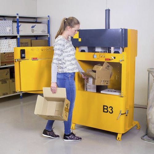 Prensa de balas para cartón - B3 - Bramidan Balers - para plástico / vertical / de carga frontal