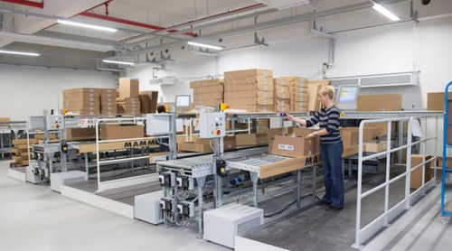 Puesto de trabajo industrial - DEMATIC - ergonómico