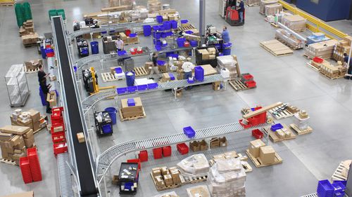 Sistema de clasificación y distribución para la industria del automóvil - DEMATIC - para la logística / industrial / por colores