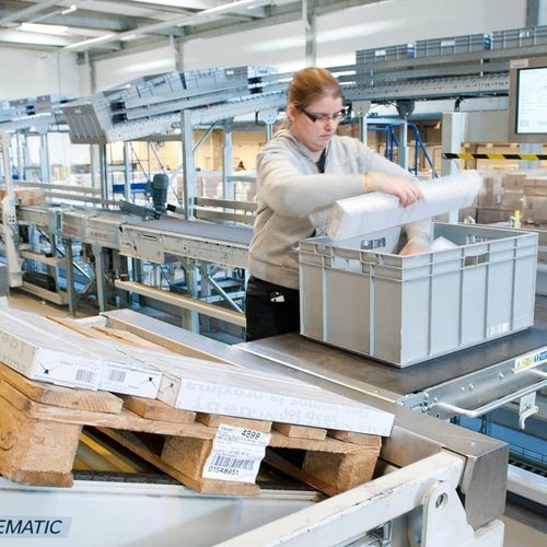 Sistema de clasificación y distribución para la industria del automóvil - DEMATIC - para la logística / industrial / por colores