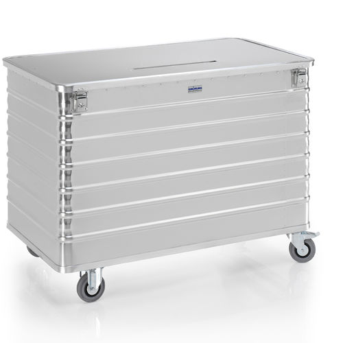 Contenedor de residuos de aluminio - G®-DOCU D 3009 series - Gmöhling Transportgeräte GmbH - para papel / con tapa / de seguridad