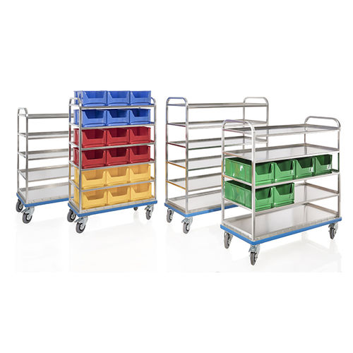 Carro de taller - G®-ORG E 2801 - Gmöhling Transportgeräte GmbH - de aluminio / con estantes / multifuncional