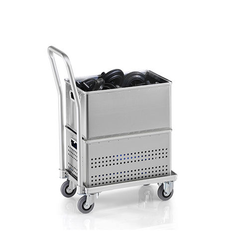 Carro de transporte - G®-DOLLY C 915 series - Gmöhling Transportgeräte GmbH - de aluminio / multifuncional / porta-cubetas