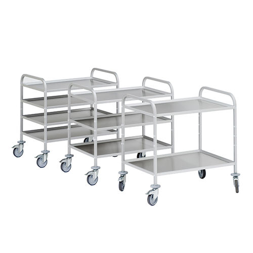 Carro de transporte - G®-SERV E 95 series - Gmöhling Transportgeräte GmbH - de acero inoxidable / 3 niveles / multifuncional