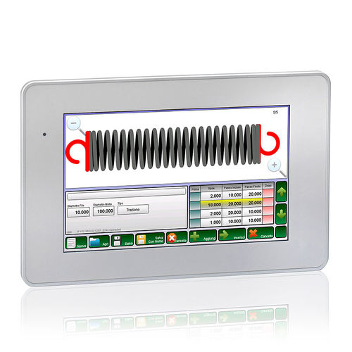 Interfaz hombre-máquina con pantalla táctil - HMIS7 - Sipro srl - empotrable / 800 x 480 / TFT LCD