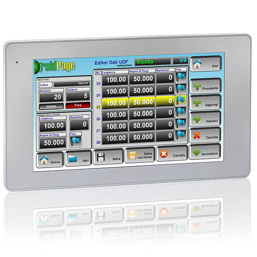 Interfaz hombre-máquina con pantalla táctil - HMIS12 - Sipro srl - empotrable / 1280 x 800 / Android 7.1