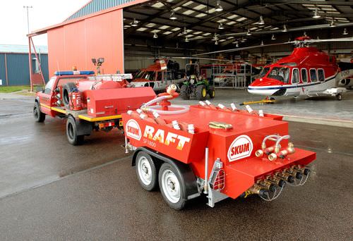 Sistema de extinción de incendios a base de espuma - RAFT - SKUM