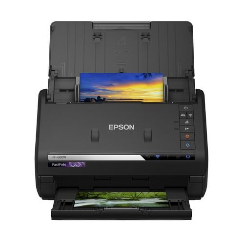 Digitalizador de documentos de alta velocidad - FastFoto FF-680W - EPSON Europe - de color / sin cable / fijo