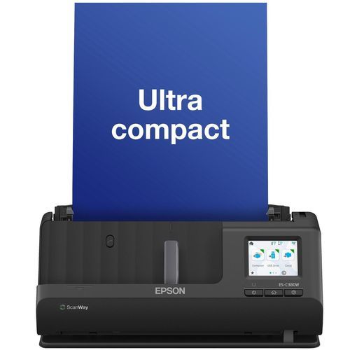 Digitalizador de documentos táctil - ES-C380W - EPSON Europe - de color / sin cable / compacto
