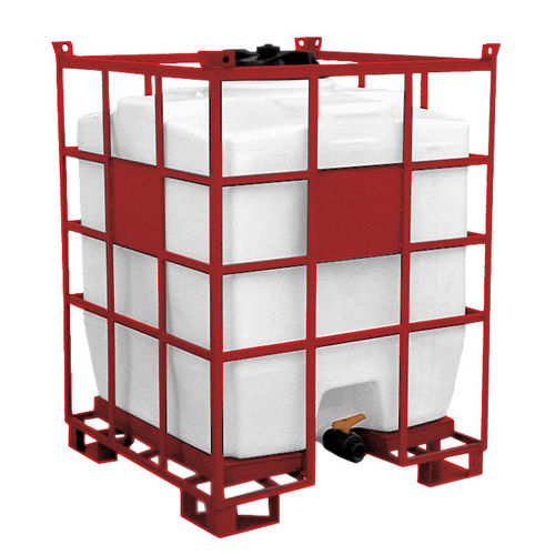 Contenedor IBC de almacenamiento - IBC-E series - ARICON GmbH - de polietileno / para líquido / con jaula de protección