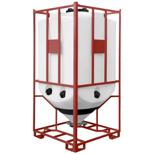 Depósito para productos a granel - TC/NPS series - ARICON GmbH - de polietileno / rectangular / de fondo cónico