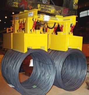 Electroimán de elevación con conmutación eléctrica - WOKO - para bobinas