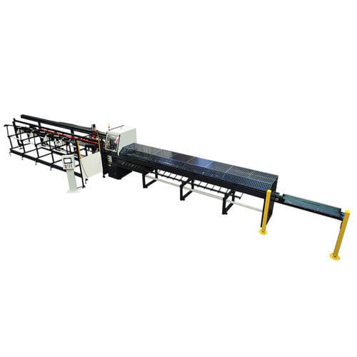 Línea de corte de cuchilla - OMP - para PVC / para tubo de material plástico / de perfiles