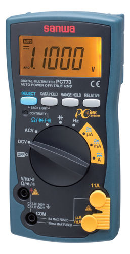 Multímetro digital - CD770 - Sanwa Electric Instrument - portátil / 600 V / industrial
