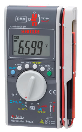Multímetro digital - PM33a - Sanwa Electric Instrument - de bolsillo / portátil / 600 V