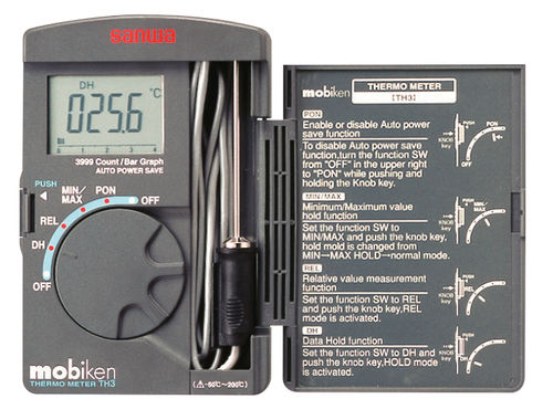Termómetro de sonda - TH3 - Sanwa Electric Instrument - digital / portátil / industrial