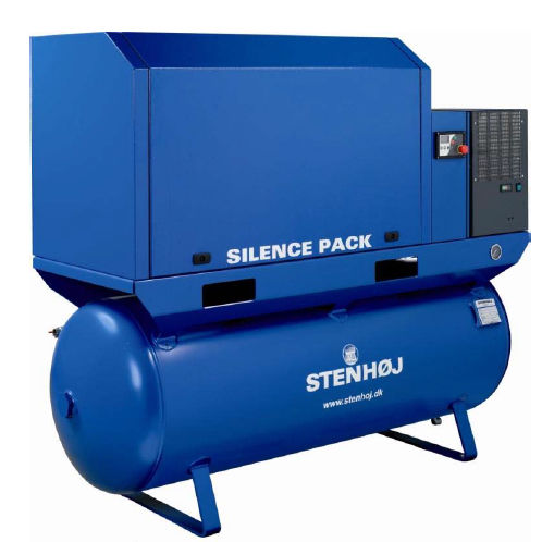 Compresor de pistón - SiPa series - STENHØJ - de aire / con motor eléctrico / estacionario