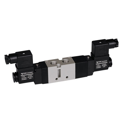 Distribuidor neumático de cajón - MV4 series - Sommer-Technik - accionado neumáticamente / accionado por solenoide / de 5/3 vías