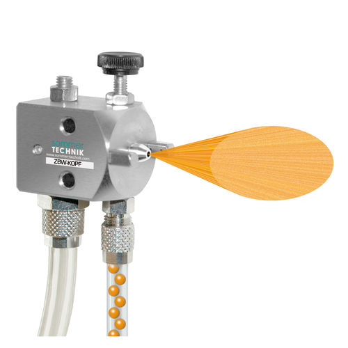 Boquilla de atomización de pulverización - ZB series - Sommer-Technik - para agua / de latón niquelado / 45°