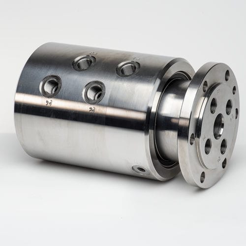 Racor giratorio para agua - 366000005E - SCHLEIFRING GmbH - para aire / de 4 pasos / de acero inoxidable