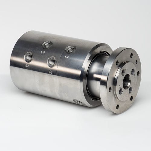 Racor giratorio para agua - 366000002E - SCHLEIFRING GmbH - para aire / de 4 pasos / de acero inoxidable
