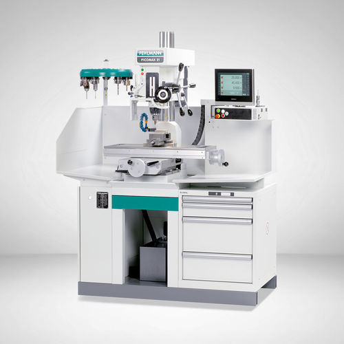 Taladradora-fresadora vertical - PICOMAX&reg; 21-D - FEHLMANN - 3 ejes / compacta / roscado