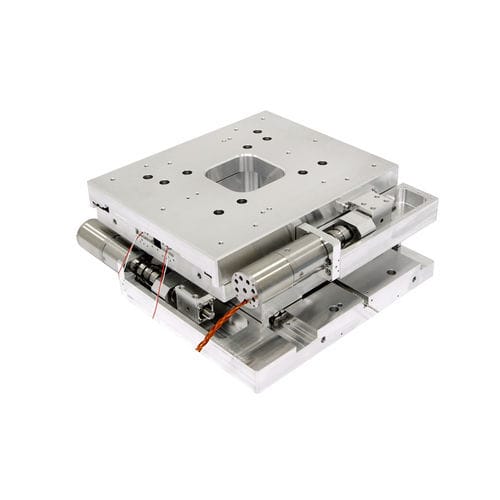 Platina de nanoposicionamiento XY - KLT300 series - Steinmeyer Mechatronik GmbH - motorizada / 2 ejes / compatible de vacío