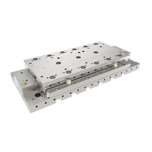 Platina de posicionamiento compatible de vacío - LA92-40-LM-L - Steinmeyer Mechatronik GmbH - lineal / motorizada / 1 eje