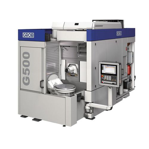 Centro de mecanizado CNC 3 ejes - G500 - GROB-WERKE - horizontal / para aluminio / con mesa rotativa abatible