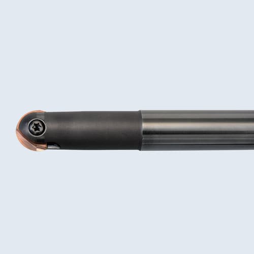 Fresa frontal hemisférica - ABPFN series - MOLDINO Tool Engineering Europe GmbH - de plaquita / de alta eficacia / ángulo de hélice