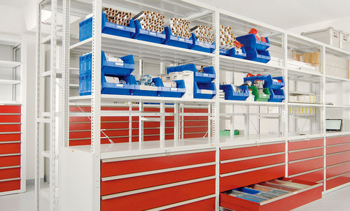 Estantería de almacenamiento - 00.02.20 series - LOKOMA - con cajones modulares