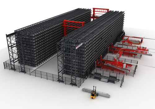 Almacén automático vertical - Honeycomb - Remmert GmbH - horizontal / para chapas / para perfiles