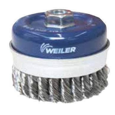 Cepillo de copa - 386110 - Weiler Abrasives - de limpieza / de acero / de acero inoxidable