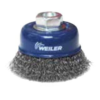 Cepillo de copa - 386100 - Weiler Abrasives - de limpieza / de acero / de acero inoxidable