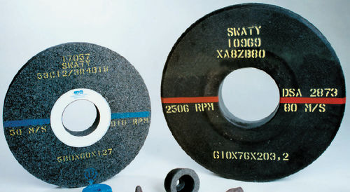 Muela de desbarbado - CENTROMASKIN - Weiler Abrasives - cilíndrica / de CBN con ligante resina